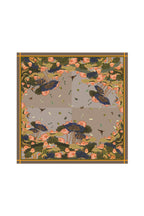 Lotus painting - Gray