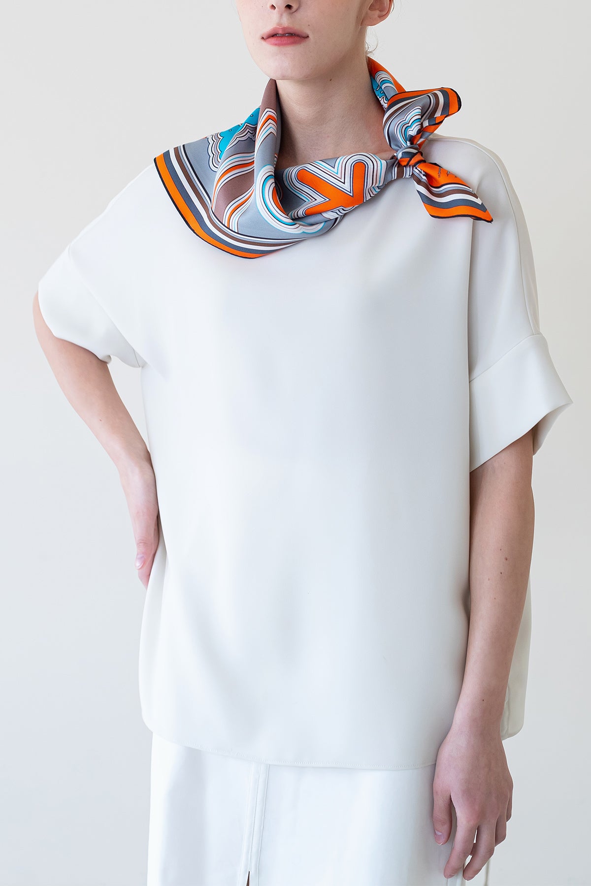 Line Embroidery 70 - Orange