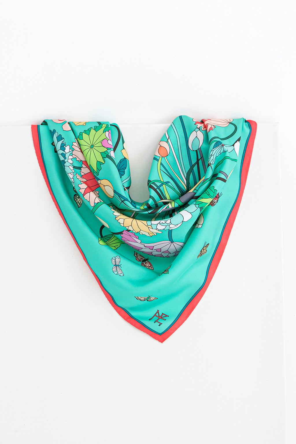 Lotus Pattern and Butterfly 70 - Green