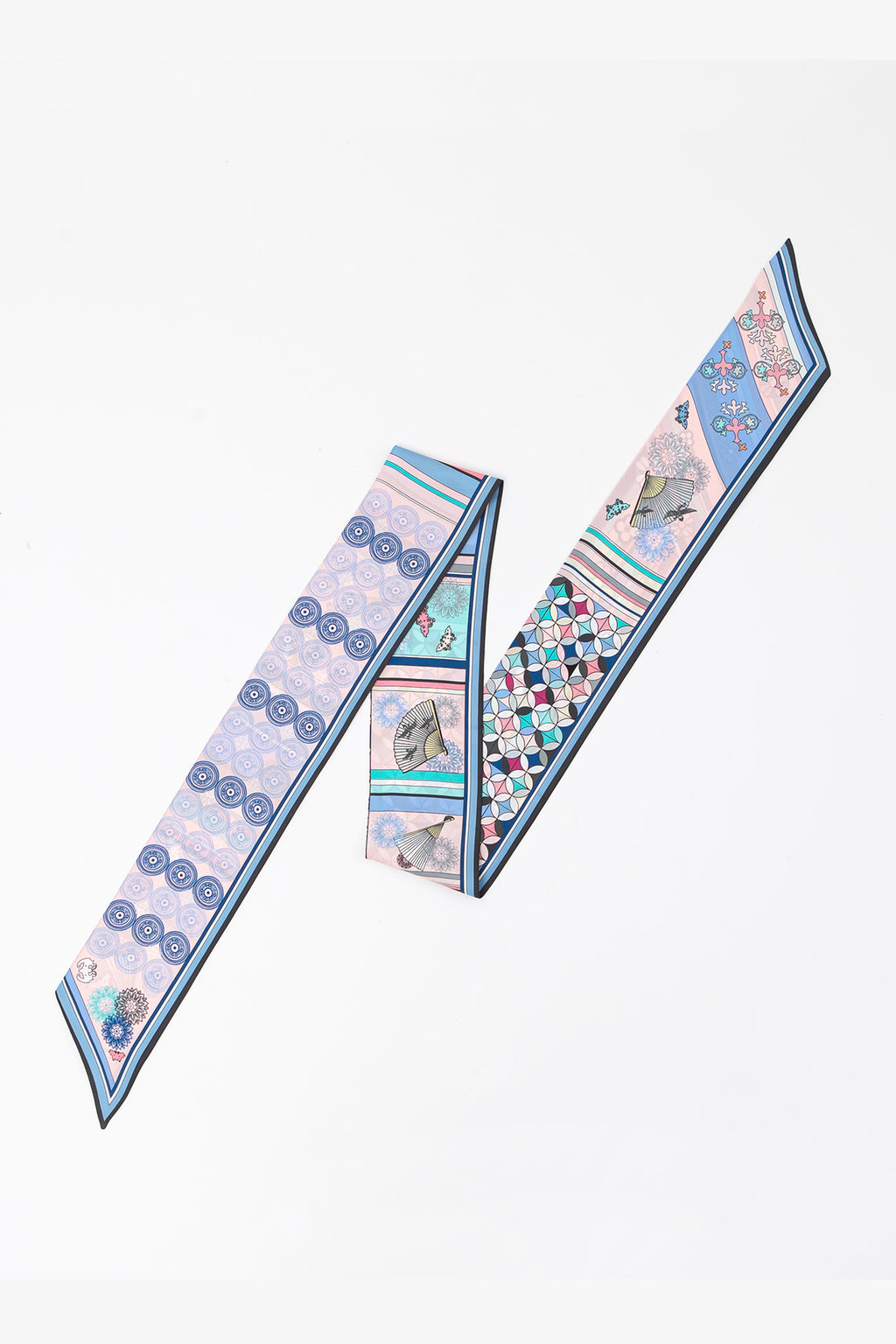 Flower and Bird Pattern - Blue