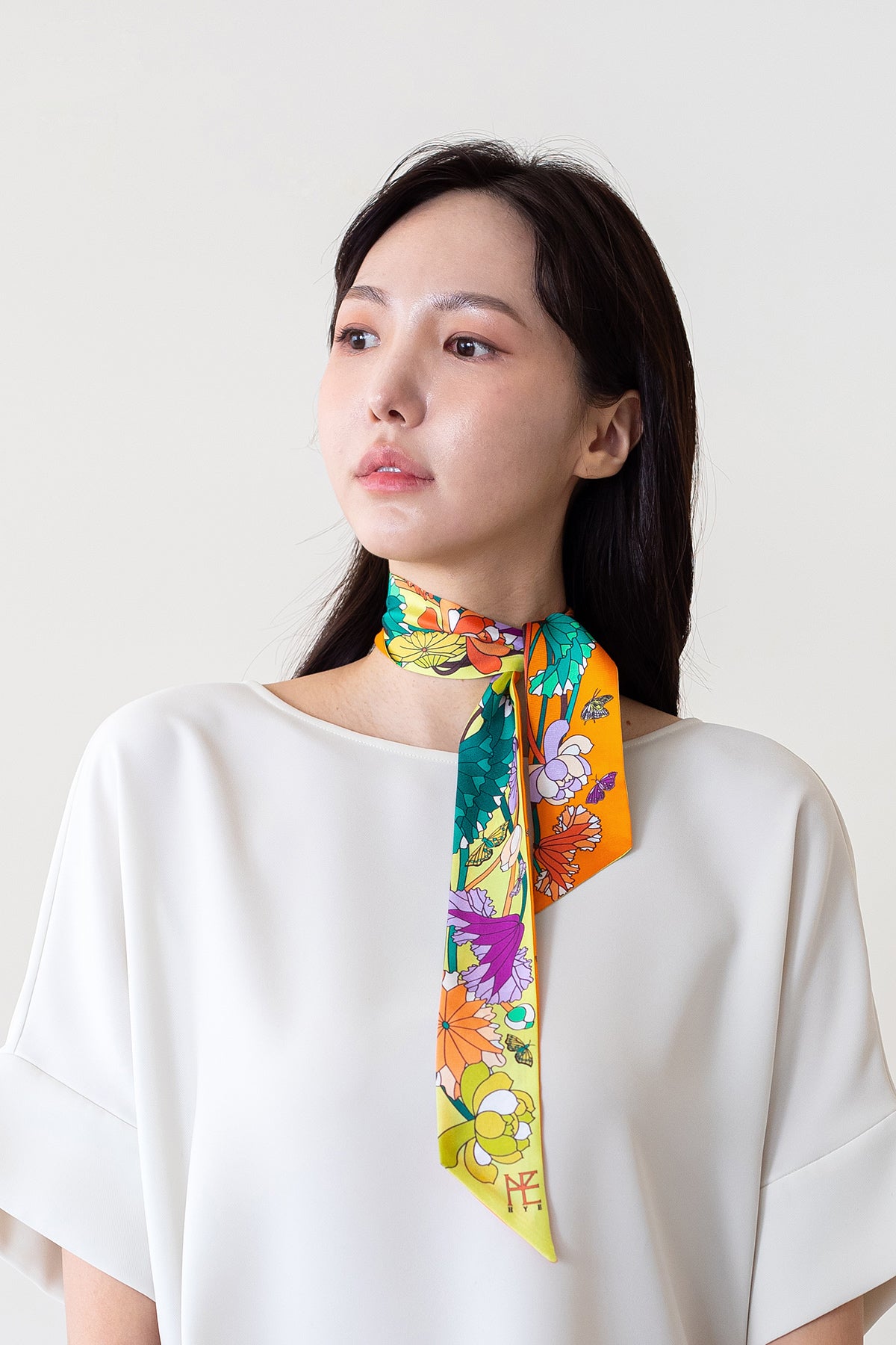 Lotus Pattern and Butterfly - Yellow