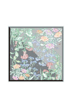 Line Painting of Grass and Insects 90 Gray