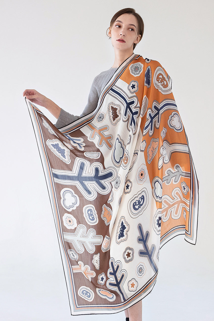 Line Embroidery 110 - Brown