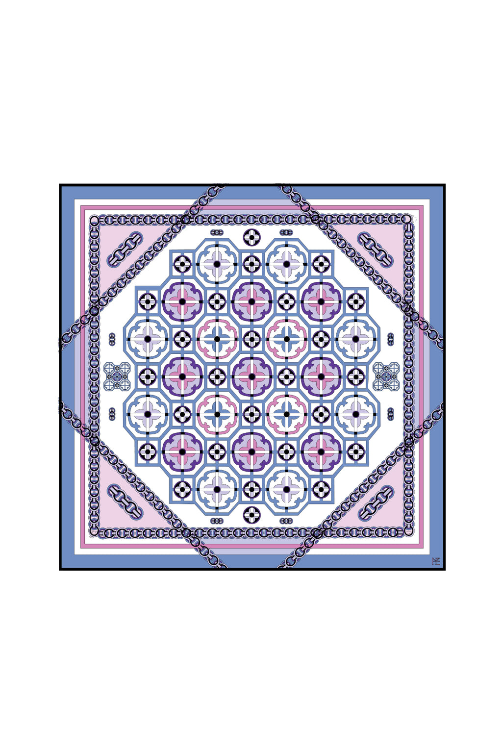 Cintamani Pattern 90 - Blue