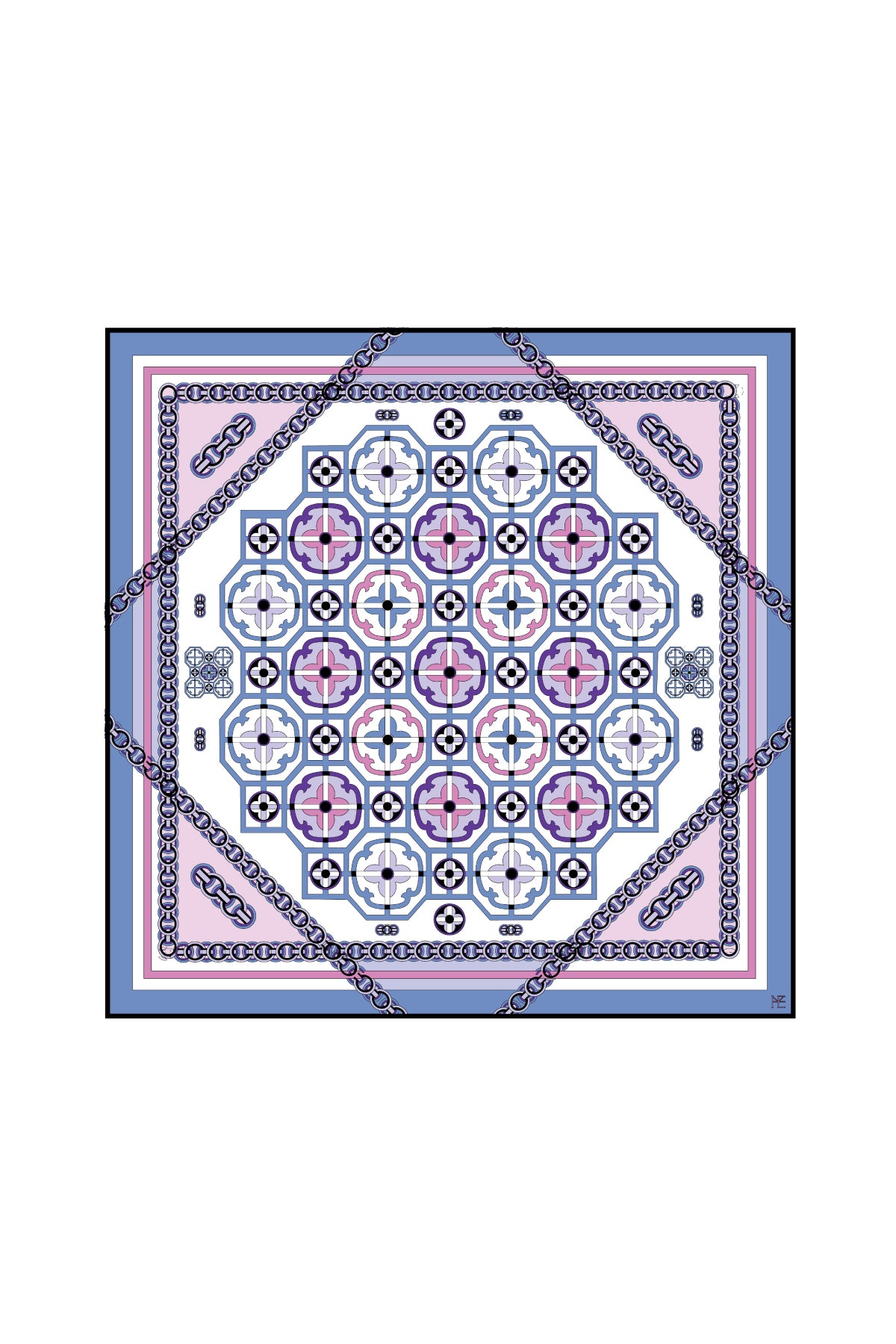 Cintamani Pattern 90 - Blue