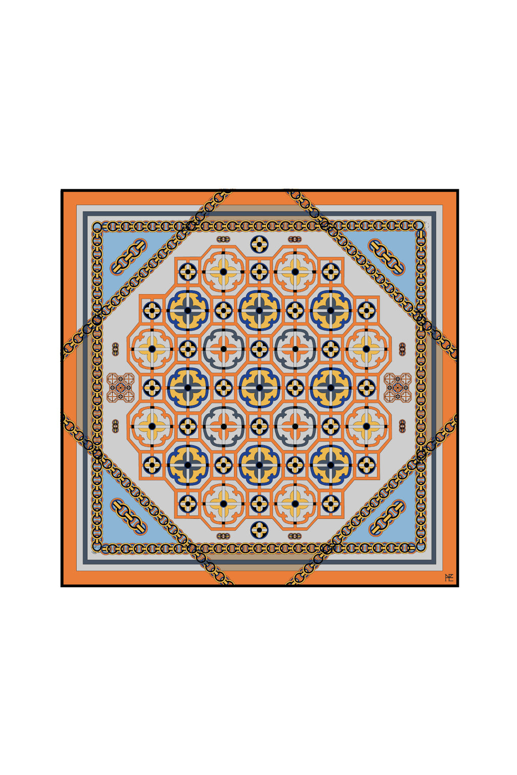 Cintamani Pattern 90 - Orange