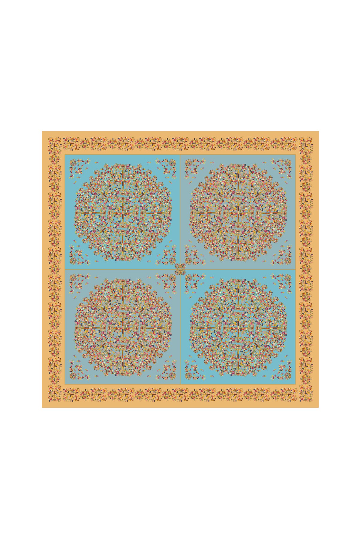 Flower Garden in Joseon Dynasty 90 - Blue