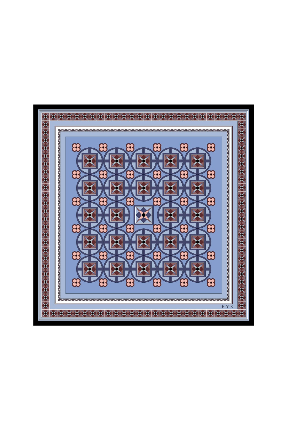Geometric Pattern 90 - Blue