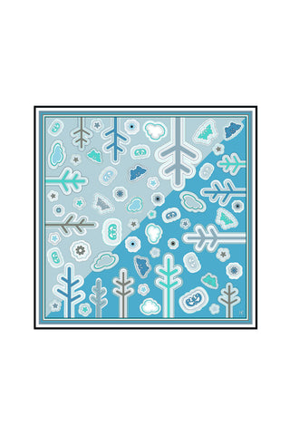 Line Embroidery 110 - Blue