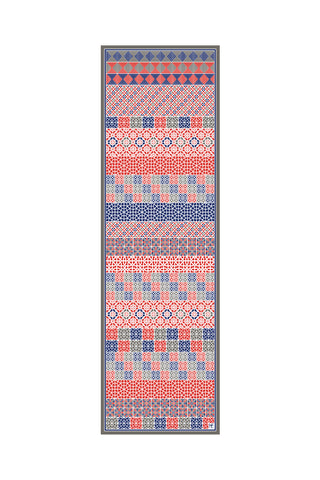 Lattice Door Pattern Mix - Red