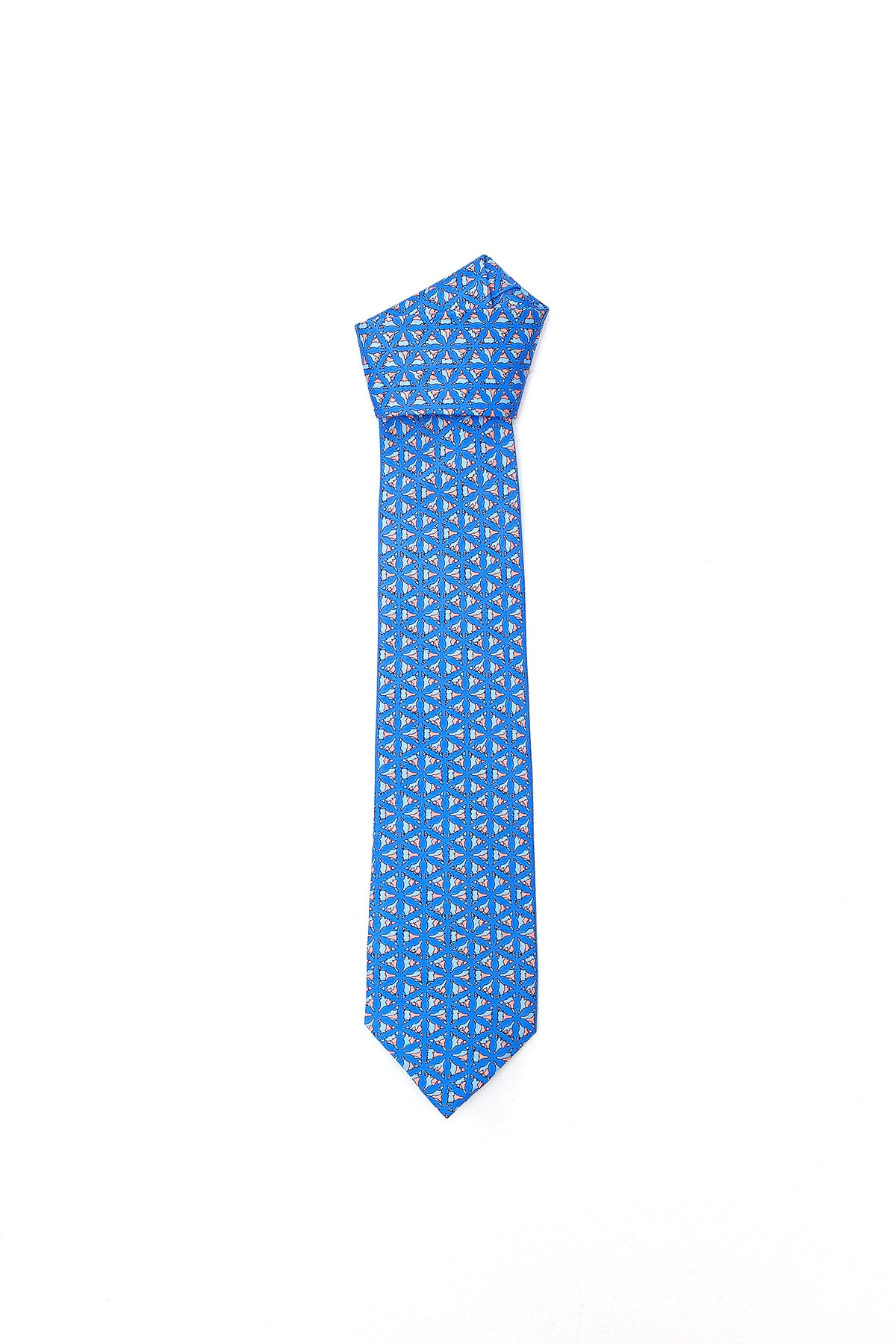 Flower lattice - Blue