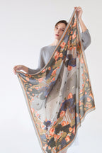 Lotus painting - Gray